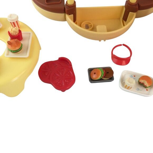 Calico Critter Hamburger Wagon Sylvanian Families Food Truck w/Accs 35+ Pcs - Picture 8 of 12